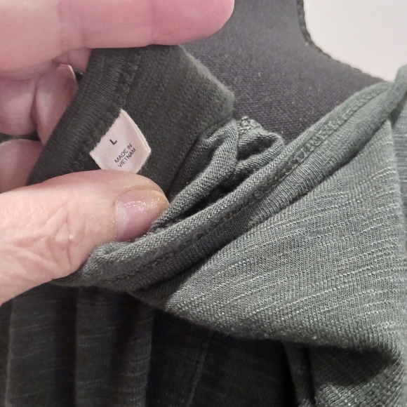 Gap Dark Green Long Sleeve Dress Size L EUC - Picture 4 of 8